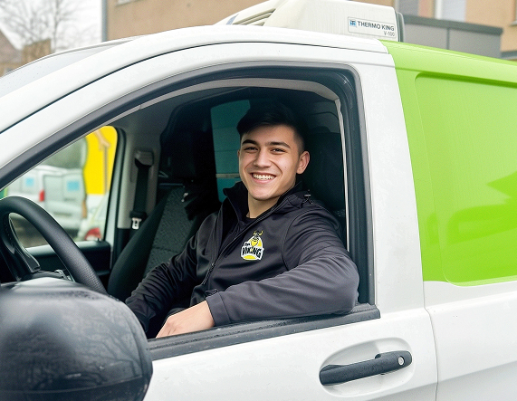 Dostawca posiłków do pracy